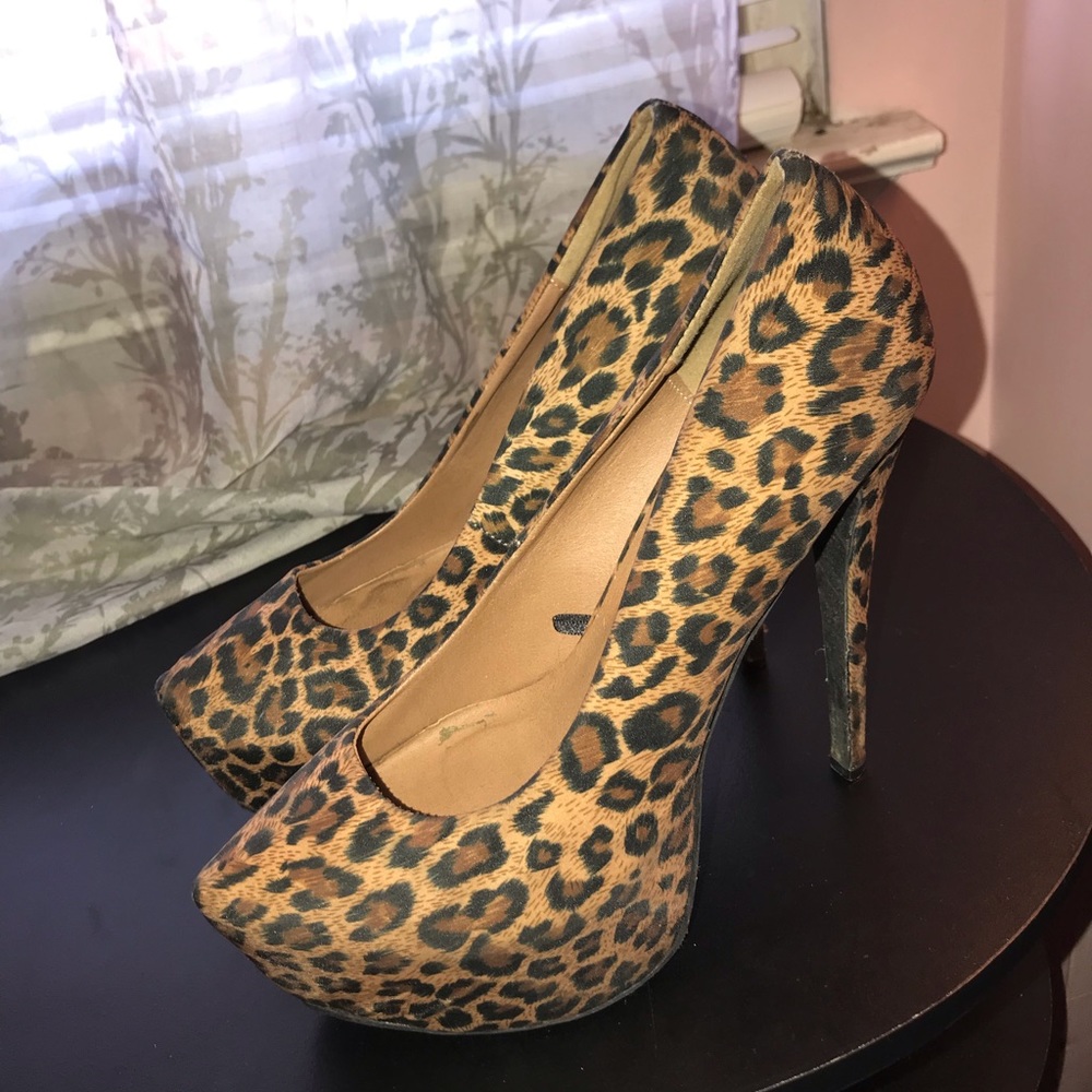Cheetah print heels